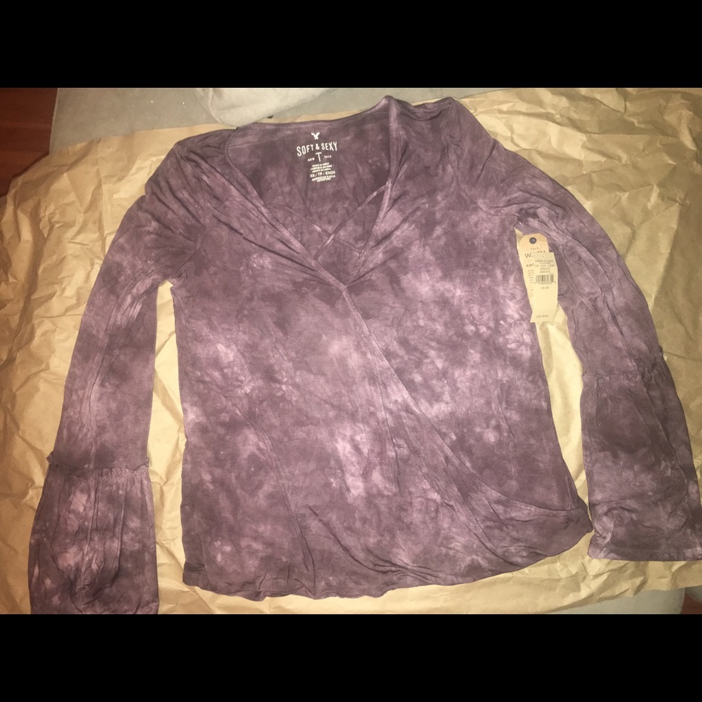 American Eagle Tie Dye top